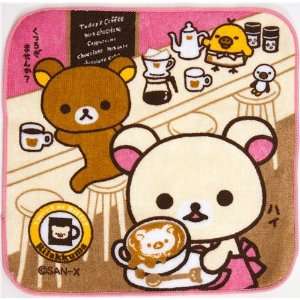    cute Rilakkuma bear cafe towel chocolate & coffee Toys & Games