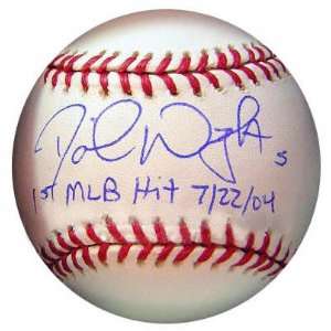  David Wright Autographed Baseball with 1st MLB Hit 7/22/04 