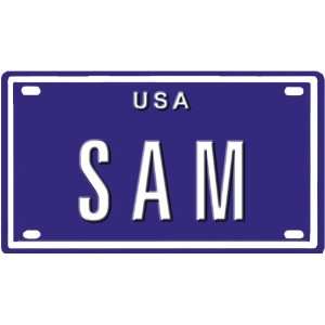  SAM USA BIKE LICENSE PLATE. OVER 400 NAMES AVAILABLE. TYPE 