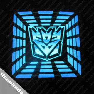 sina Up and Down Light Sound Activated LED EL T Shirt Transformers 