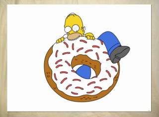 AE265 animated series The Simpsons Homer donut POSTER  