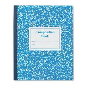   school composition book has skip line ruling.   Flexible, colored