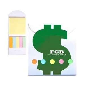  MB555    Pocket Sticky Note Memo Book   Financial Office 
