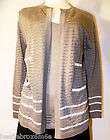 CAROLINA HERRERA Gray Silk Cashmere Sweater and Matching Top