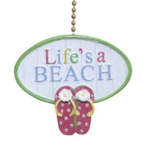   Lifes a Beach Fun Sandals Coastal Ceiling Fan Pull
