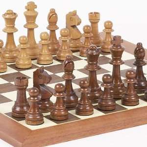  Elite Staunton Chessmen & Stuyvesant St. Chess Board From 