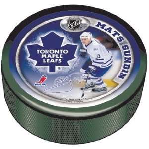 NHL Toronto Maple Leafs Mats Sundin Hockey Puck  Sports 