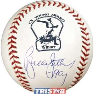  Bruce Sutter Autographed Cy Young Logo Baseball with 79 Cy 