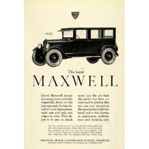  1923 Ad Antique Good Maxwell Automobile Limousine Car 