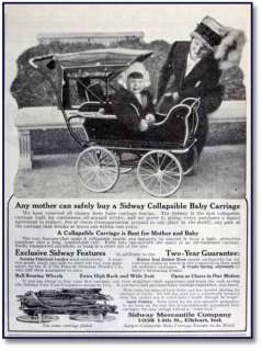 is an original advertising for Collapsible baby carriage by Sideway 