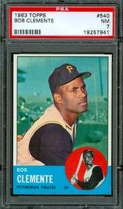 1963 Topps #540   Roberto Clemente   PSA 7   Pittsburgh Pirates HoF 