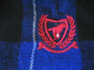 NEW Royal Blue Boys 4T Flannel L/S Wrangler Plaid Shirt  