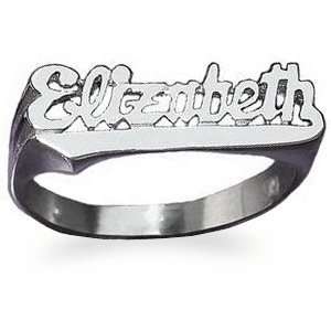  Sterling Silver Script Name Ring   Personalized Jewelry Jewelry