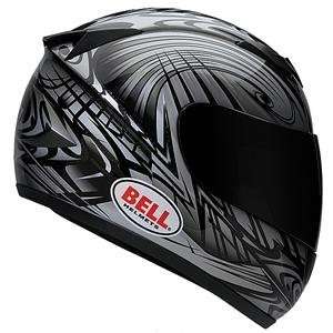  Bell Apex Edge Helmet   X Large/Black/Silver Automotive