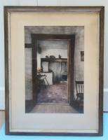 MILDRED SANDS KRATZ Cloister Kitchen Orig Watercolor  