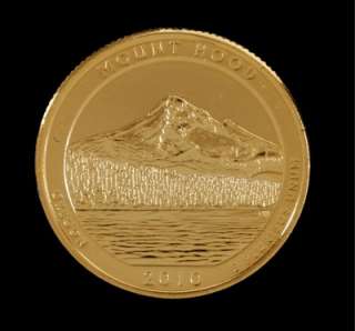   Gold Plated Complete Set Of National Park Quarters   D Mint (5 Coins