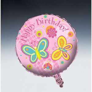  Butterflies and Flowers Metallic Party Balloons Health 