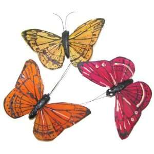  Craft Decorative Butterfly Papillons 2.5 4pc (Pack of 4 