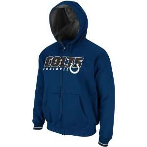  Indianapolis Colts Blue Overtime Victory Full Zip Fleece 
