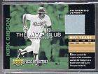 2002 UD Piece of History MVP Club Jersey #MKGI   Kirk Gibson DODGERS 