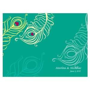 Personalized Perfect Peacock Wedding Note Card W1049 04 Quantity of 1