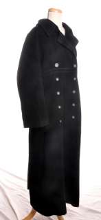 STUDIO CMH Luxury 100% Camel Hair Black Long Coat Womens sz XL / 12 