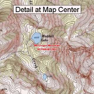  USGS Topographic Quadrangle Map   McGregor Mountain 