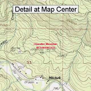  USGS Topographic Quadrangle Map   Chandler Mountain 
