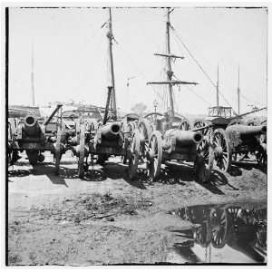   Reprint Richmond, Va. Captured siege guns at Rocketts; different view