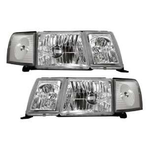  93 94 Lexus LS400 Chrome Headlights with Side Markers Automotive