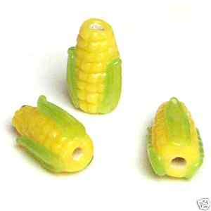 Glass Corn Cob Beads Cobs  