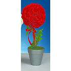 shindigz red rose topiary centerpiece ships free with a $