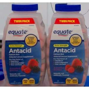   Strength Antacid TwinPack Compare to Tums EX
