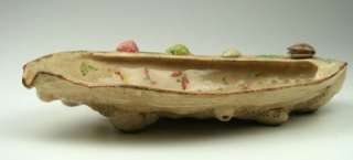   Fine Rare 19thC Meiji Japanese Satsuma Shell Shaped Oyster Bowl  