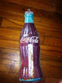Vintage COCA COLA Thermometer Bottle ROBERTSON 1950s Coke Advertising 