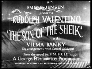 Son of the Sheik 16mm BW Silent Feature Valentino 1926  