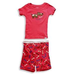   Klein   Infant Boys Short Sleeve Shortie Pajamas, Red (Size 18Months