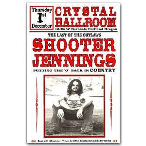  Shooter Jennings Poster   Rd Concert Flyer   Putting the 
