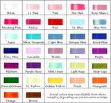 color below are the ribbon colors available to choose from