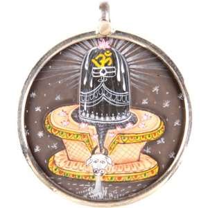 Shiva Linga Pendant   Sterling Silver