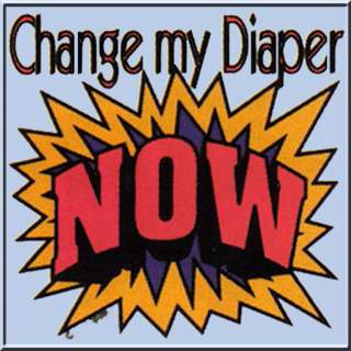Change My Diaper Now Funny Creeper Creeper 6,12,18 Month 100% Combed 