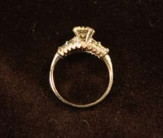 76ct Diamond Engagement Ring Antique Estate 1.2Center  