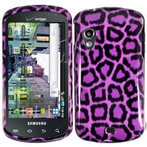  Purple Leopard Design Hard Case Cover for Samsung Aegis 
