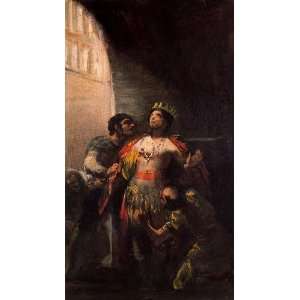   de Goya   32 x 56 inches   St Hernenegildo in jail