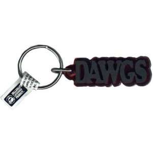   Georgia Bulldogs Mini Red W/Black Dawgs Key Chain