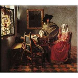   30x26 Streched Canvas Art by Vermeer, Johannes
