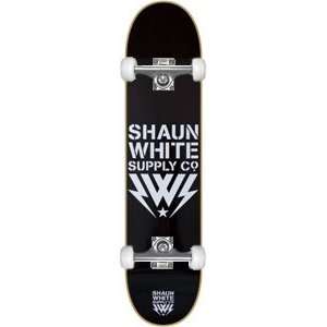 Shaun White Logo Core Complete   8.0 Black/White w/Raw Trucks  
