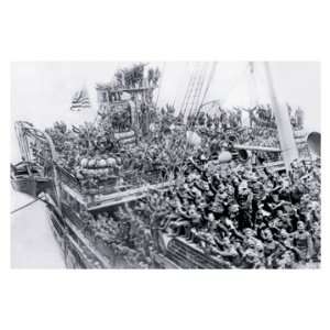  World War One Troop Ship 16X24 Giclee Paper