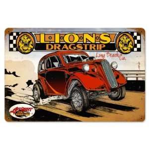  Lions Color Automotive Vintage Metal Sign   Victory 