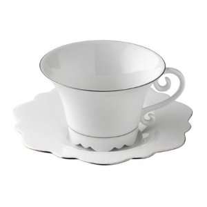  J.L. Coquet Samoa Platinum Filet Tea Cup 7.5 oz 
